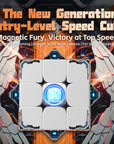 Magnetic Speed Cubes 3x3 Stickerless - MoYu Meilong 3M V2, RS3M V5 Dual Adjustment, RS3M V5 Maglev & GAN V100 Maglev