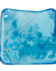 Blue gel pack on a white background