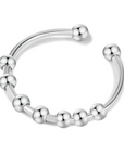 Adjustable Beaded Anxiety Ring