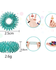 Acupressure Sensory Finger Rings — 6 Pack