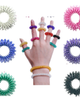Acupressure Sensory Finger Rings — 6 Pack