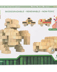 Eco-Bricks™ Bamboo 180 Piece With Felt Stickers