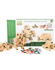Eco-Bricks™ Bamboo 180 Piece With Felt Stickers