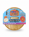 Squishy Bun Rainbow Mystery Box in bamboo steamer with white background