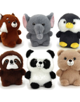 Super Soft Furry Animal Plush – Panda, Penguin, Sloth & Friends