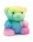 Rainbow Bubble Bear White Background