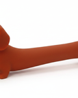Stretched Dachshund White Background