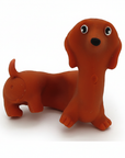 Stretchy Dachshund Single White Background