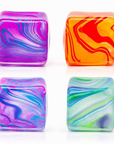 Jelly Squishy Cube Sensory Squeeze Toy โ Swirl