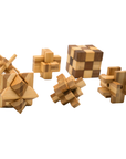 Eco Logicals 6-piece Bamboo Brain Teasers