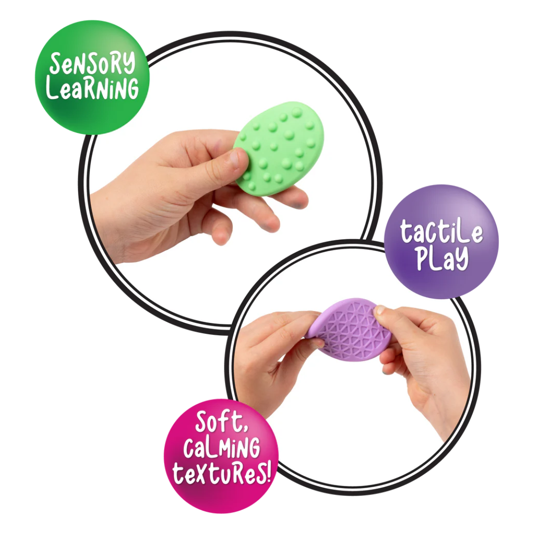 Sensory Sprouts Textured Calming Pastel Shapes &amp; Stones