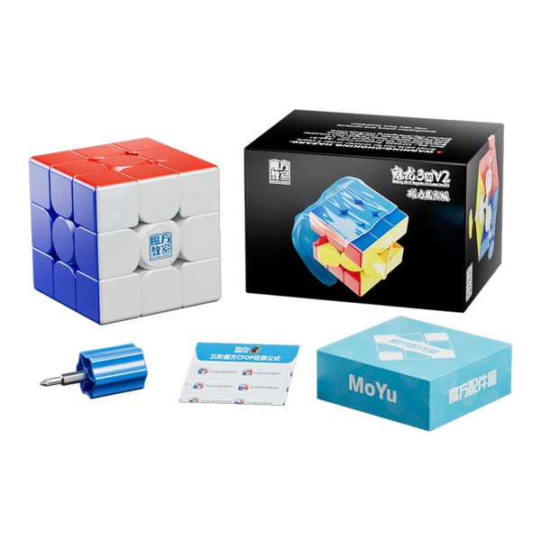 MoYu Meilong 3M V2 Magic Cloth magnetic 3x3 speed cube stickerless