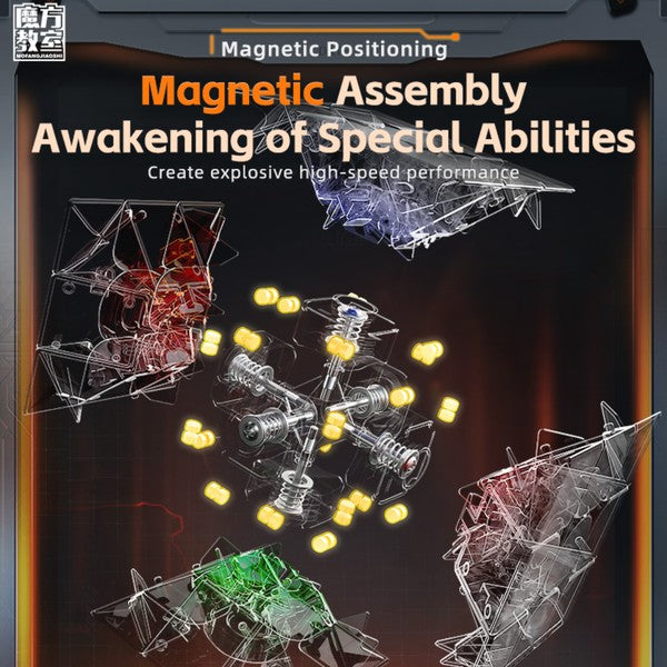 Magnetic Speed Cubes 3x3 Stickerless - MoYu Meilong 3M V2, RS3M V5 Dual Adjustment, RS3M V5 Maglev &amp; GAN V100 Maglev