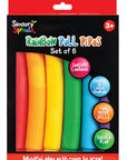 Packaging of Sensory Sprouts Rainbow Pull Pipes set with colorful pipes inside.
