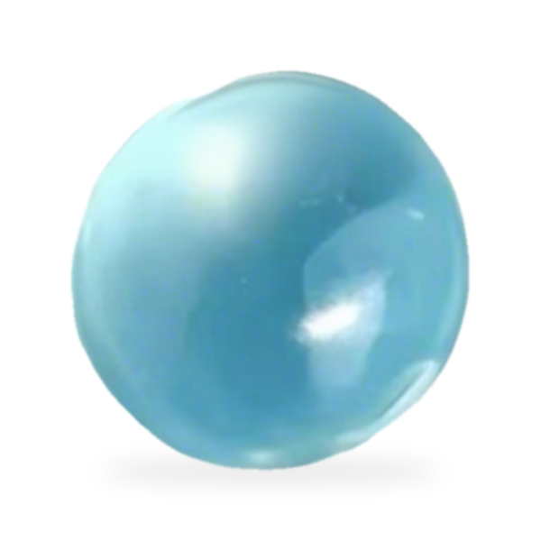 Coconut Oil Squishy Ball – Aqua Blue