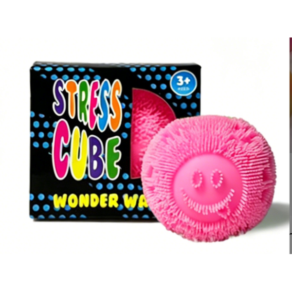Jelly Squishy Fuzz Ball Sensory Squeeze Toy