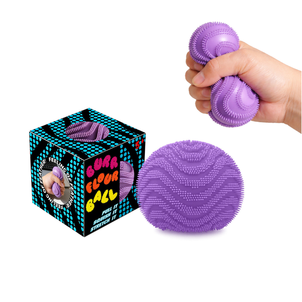 Jelly Squishy Fuzz Ball Sensory Squeeze Toy