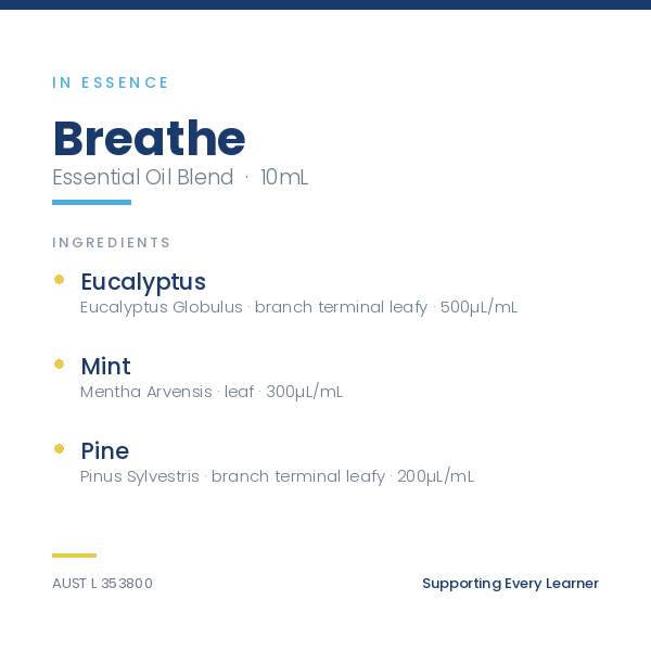 In Essence ie: Breathe Essential Oil Blend 10mL