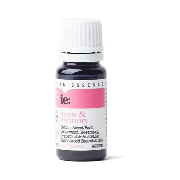 In Essence ie: Focus &amp; Memory Essential Oil Blend 10mL
