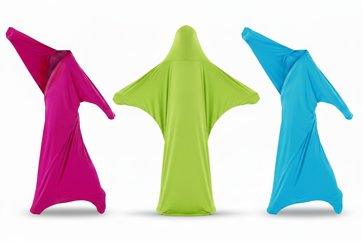 Lycra Body Sock - Hot Pink, Lime Green, Sky Blue