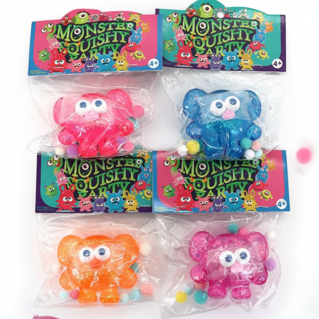 Monster Squishy Party White Background