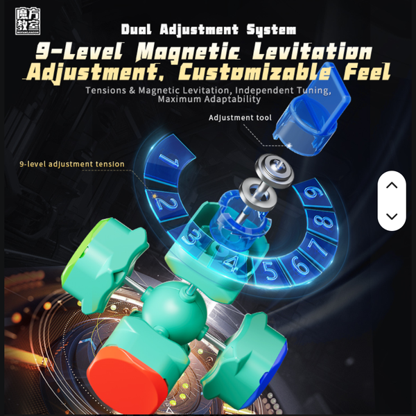 MoYu RS3M V5 Speed Cube - Magnetic Dual Adjustment (3x3) Stickerless