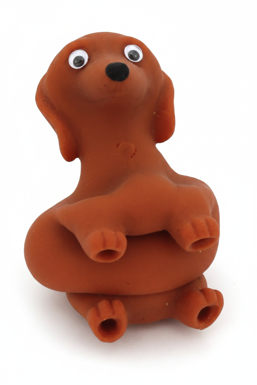 Sitting Dachshund White Background