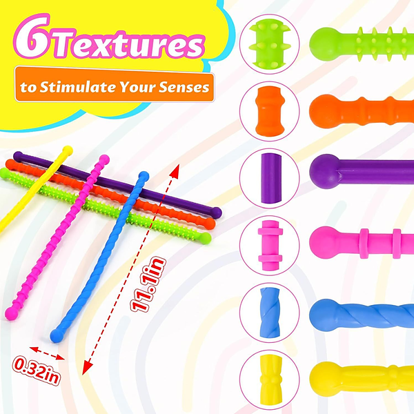 Sensory Stick Textured Twistable Strings